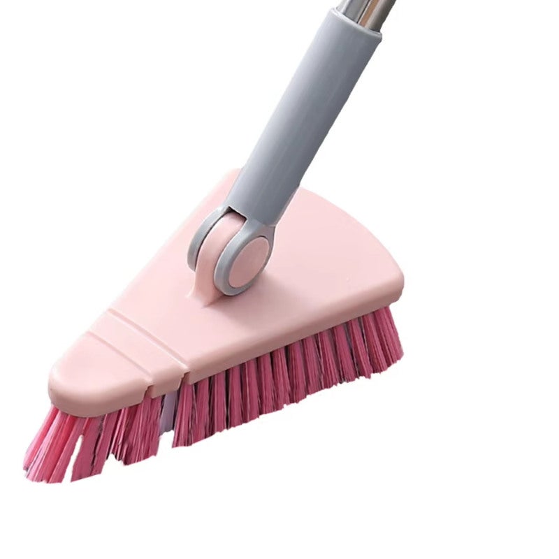 Bathtub Cleaning Brush: Flexible Head Design - Long Stainless Steel Handle for Bathroom Kitchen Hard-To-Reach Corners - Image 1