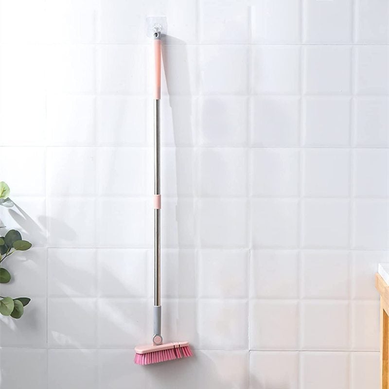 Bathtub Cleaning Brush: Flexible Head Design - Long Stainless Steel Handle for Bathroom Kitchen Hard-To-Reach Corners - Image 5