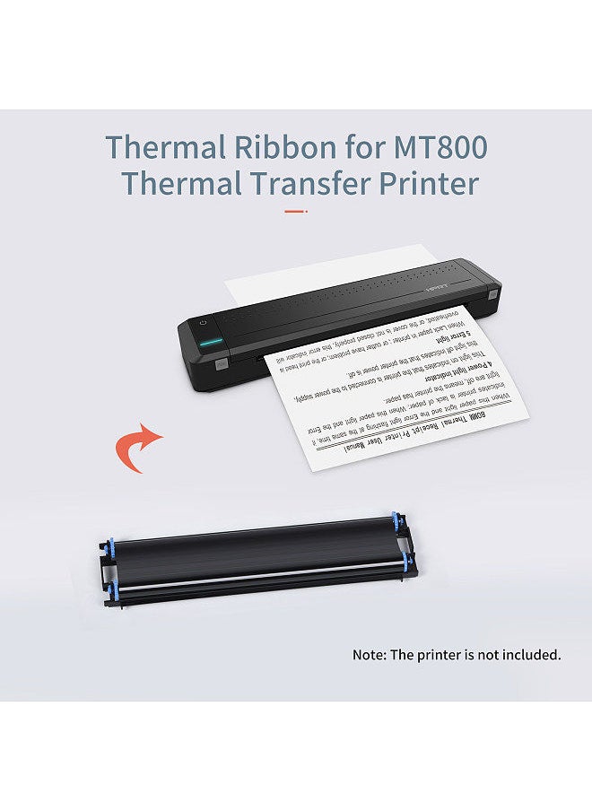 HPRT - 2 Rolls Thermal Transfer Ribbon with RFID Funtion for MT800 Portable A4 Thermal Transfer Printer - Image 1