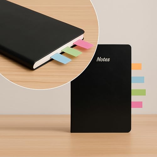 Cubic Transparent 5-Color Plastic Flag Sticky Notes | Pack of 5 (100 Sheets Each) | Bright & Durable PET Page Markers for Indexing, Bookmarking & Organizing | Strong Adhesive & Easy Peel-Off - Image 5