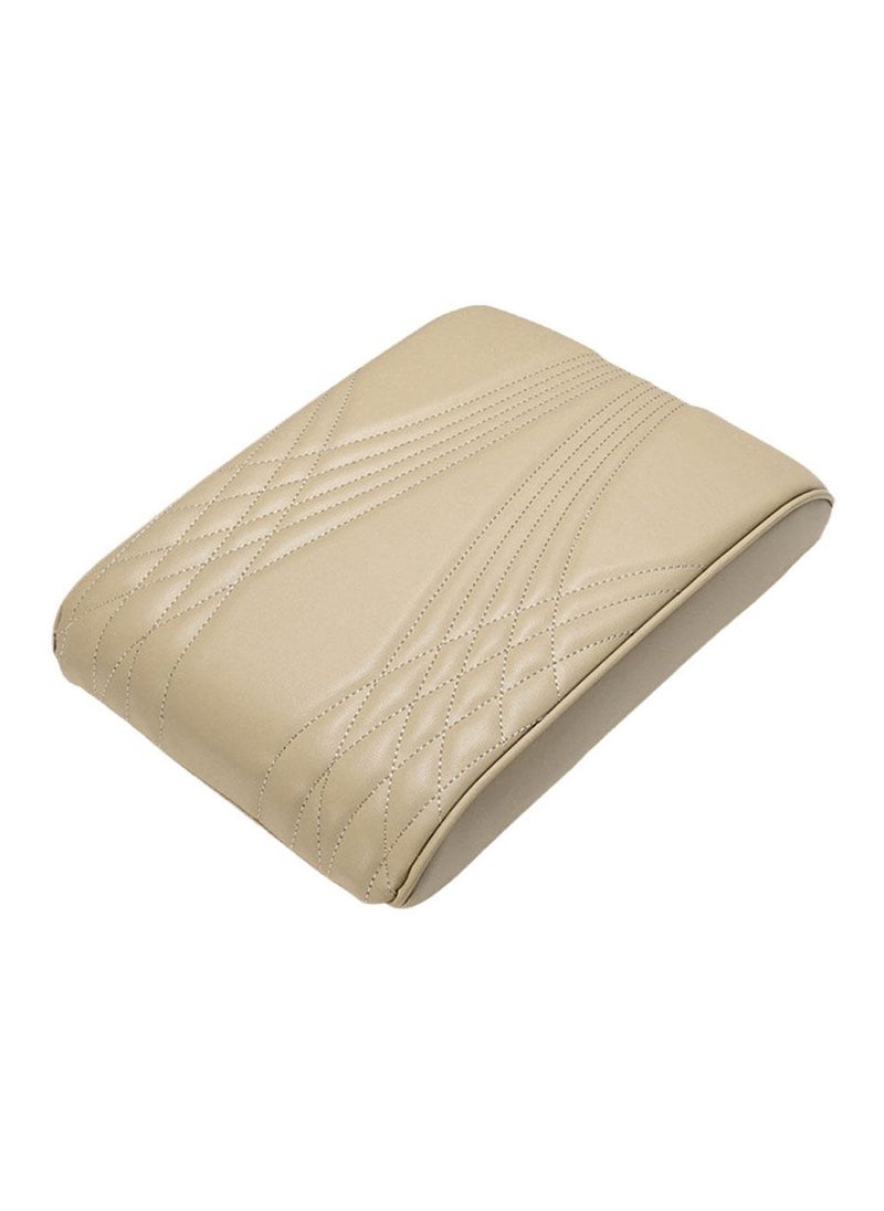 3XR Car Arm Rest Pad Cover Handrail Pad, Car Center Console Armrest Cushion With Mobile Pocket For LAND CRUISER,PATROL and GMC 5412 beige  - Image 2