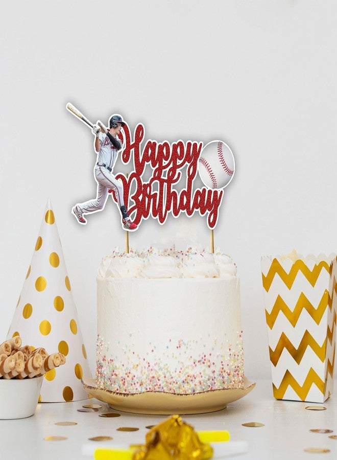 Seyal® Baseball Happy Birthday Cake Topper - Image 5