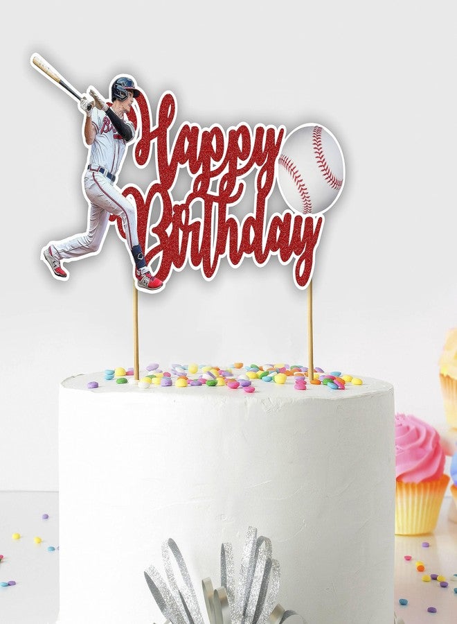 Seyal® Baseball Happy Birthday Cake Topper - Image 1