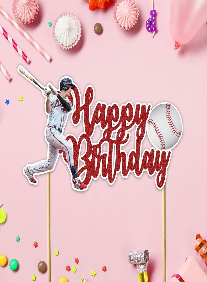 Seyal® Baseball Happy Birthday Cake Topper - Image 3