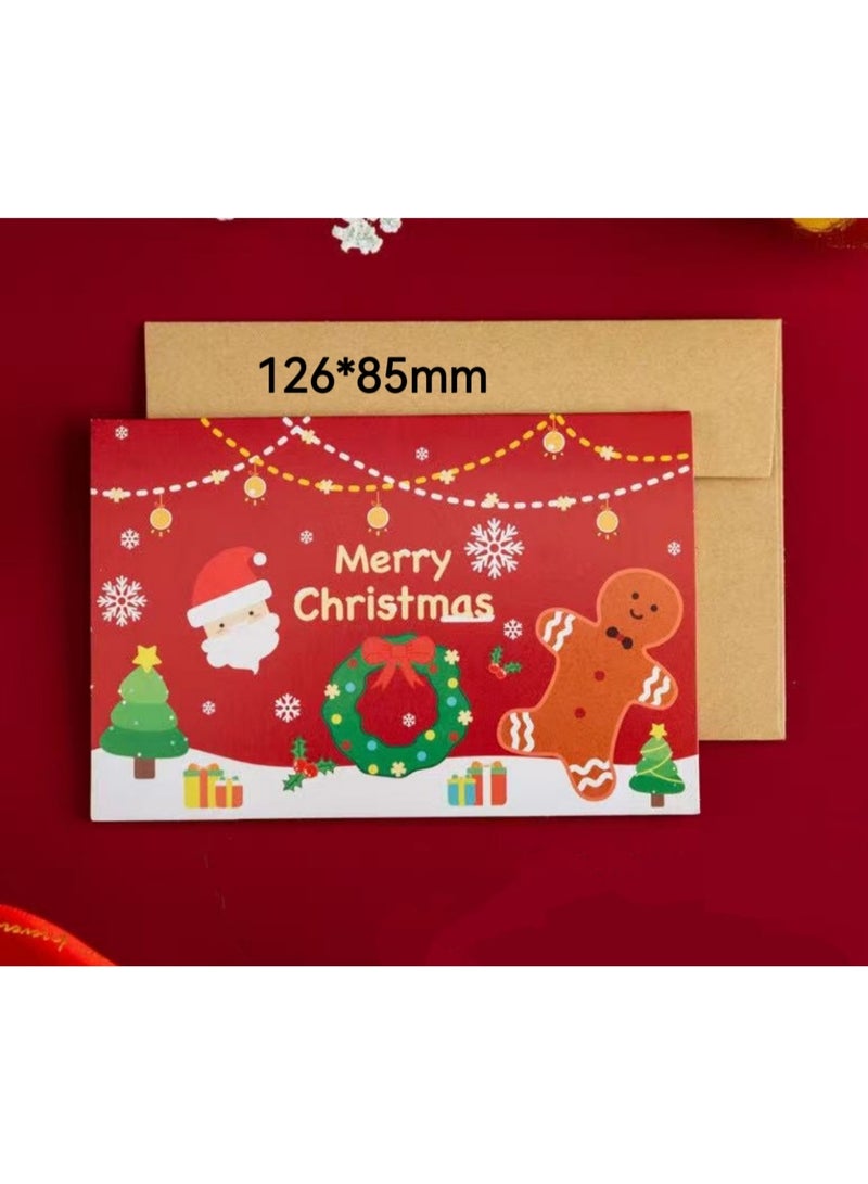 6pcs Christmas Greeting Cards Set – Different Designs with Envelopes, 126×85mm Holiday & Party Cards - Image 3