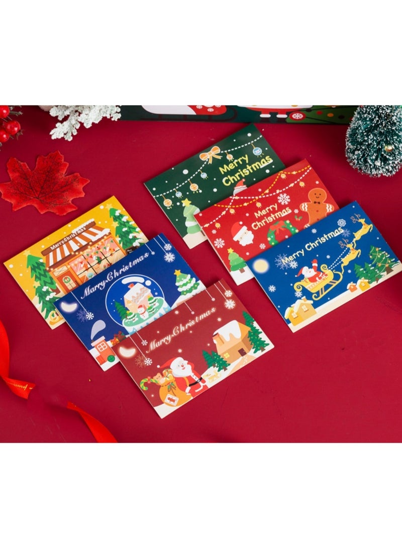 6pcs Christmas Greeting Cards Set – Different Designs with Envelopes, 126×85mm Holiday & Party Cards - Image 2