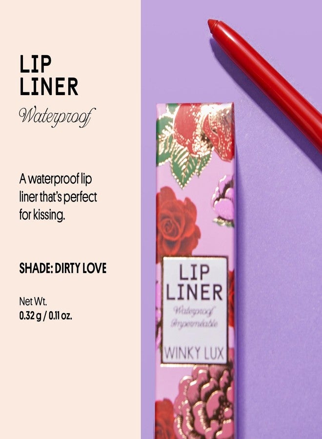 Winky Lux Demi Matte Lip Liner Pencil - Waterproof, Mauve & Brown, Use with Matte Lipstick - Dirty Love - Image 2