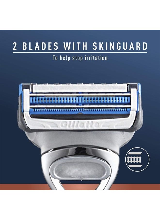 King C. Gillette - Neck Razor, Handle plus 2 Blade Refills - Image 1