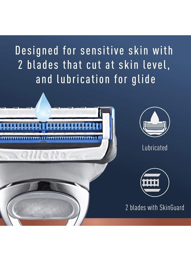 King C. Gillette - Neck Razor, Handle plus 2 Blade Refills - Image 1