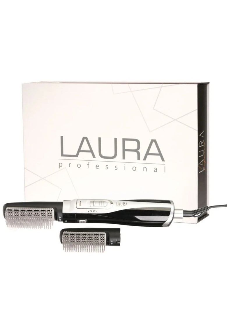 لورا فرشاة مصفف ومجفف الشعر بالهواء الساخن  مزود بفرشتين بقدرة 1200 وات - Image 1