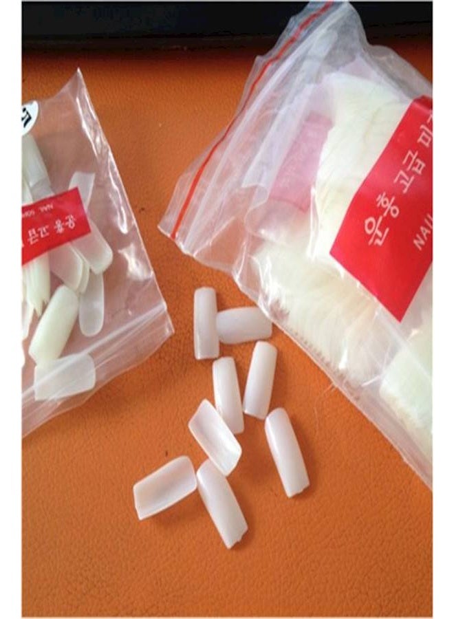 500-Piece Full Cover Manicure Fake Nail Tips Set - Image 3