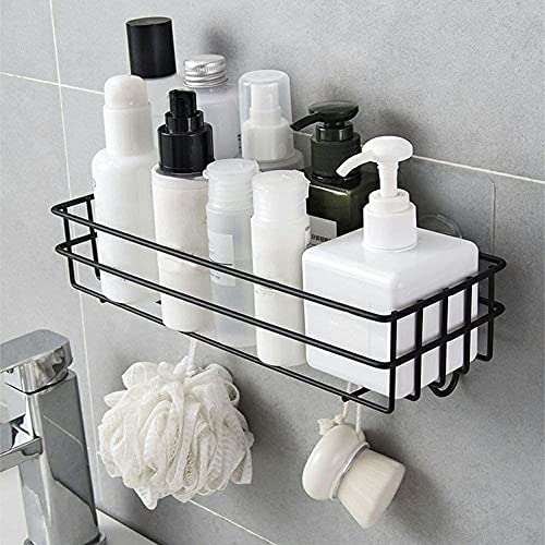 Gopendra Shower Caddy with Detachable Towel Bar, Multi-Purpose Bathroom Organiser Shelf for Kitchen Toilet, Wall Mounted (AV 218 Self with Hook) - Image 2