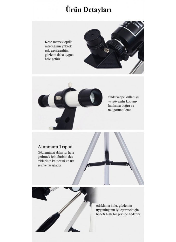 DUHALINE Duhalıne Professional Astronomical Monocles 150X Magnification Telescope - F30070M  - Image 5