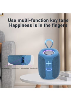 أز سين أون تي في مكبر صوت بلوتوث محمول، صندوق صوت لاسلكي USB عالي القوة، عمود مضخم صوت صغير خفيف الوزن وصغير الحجم، مشغل موسيقى متعدد الوظائف للكمبيوتر المحمول والكمبيوتر المحمول، (قطعة واحدة، وردي)  - Image 3
