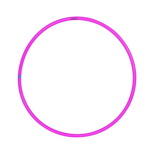Fitfix® Welded Toy Hoop Exercise Ring for Fitness | Toy Hoop for Boys,Girls and Kids (Multi Color) (18 inch Diameter, Pack of 1 Pcs) Pink Colour Includes Carry Bag for Easy Portability - Image 1