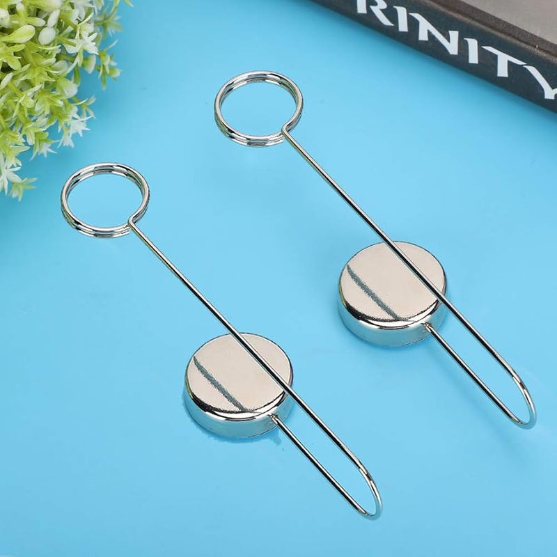 Silver Double Sided Adhesive Picture Hangers 2Pcs No Nail Wall Hooks For Photo Frames - Image 3