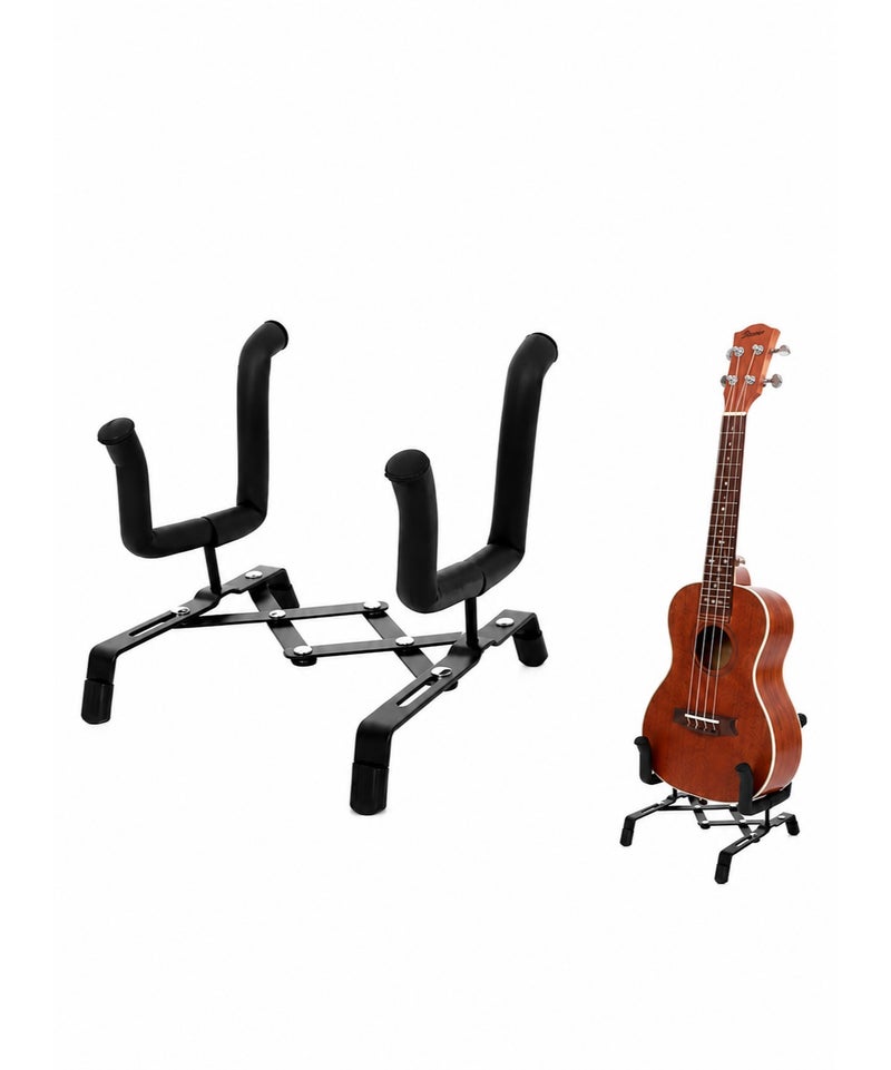 Megarya Universal Musical Instrument Stand, Padded Floor Stand with Wide Stable Base & Protective Support Arms, Compact Instrument Holder for Ukuleles - Image 1