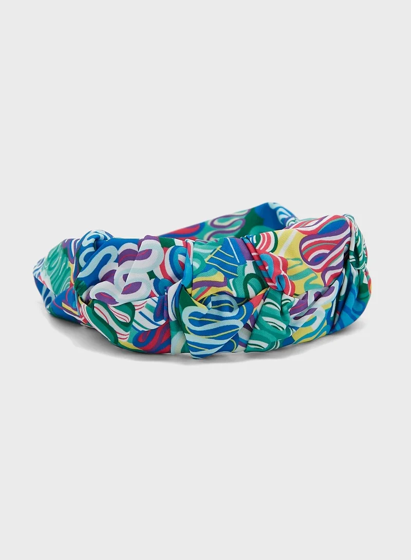Ginger Psychedelic Print Headband