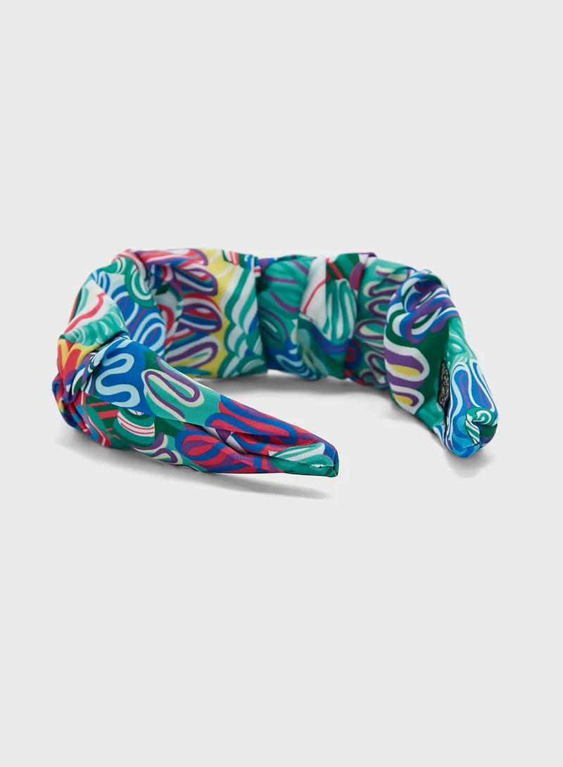 Ginger Psychedelic Print Headband