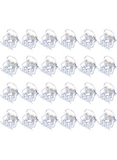 Hotop Hair Clip, 24 Pcs Small Mini Hair Claw Clips for Girls and Women, Non-Slip Plastic Tiny Jaw Clips, Clear 