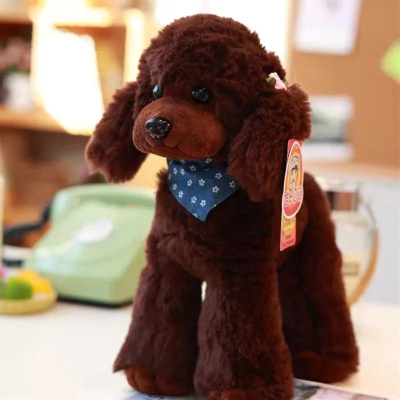 Y&D XUX 25cm 30cm Simulation Teddy Dog Plush Toy Poodle Doll Cute Puppy Doll Soft Stuffed Animals Toys Children Gift - Image 1