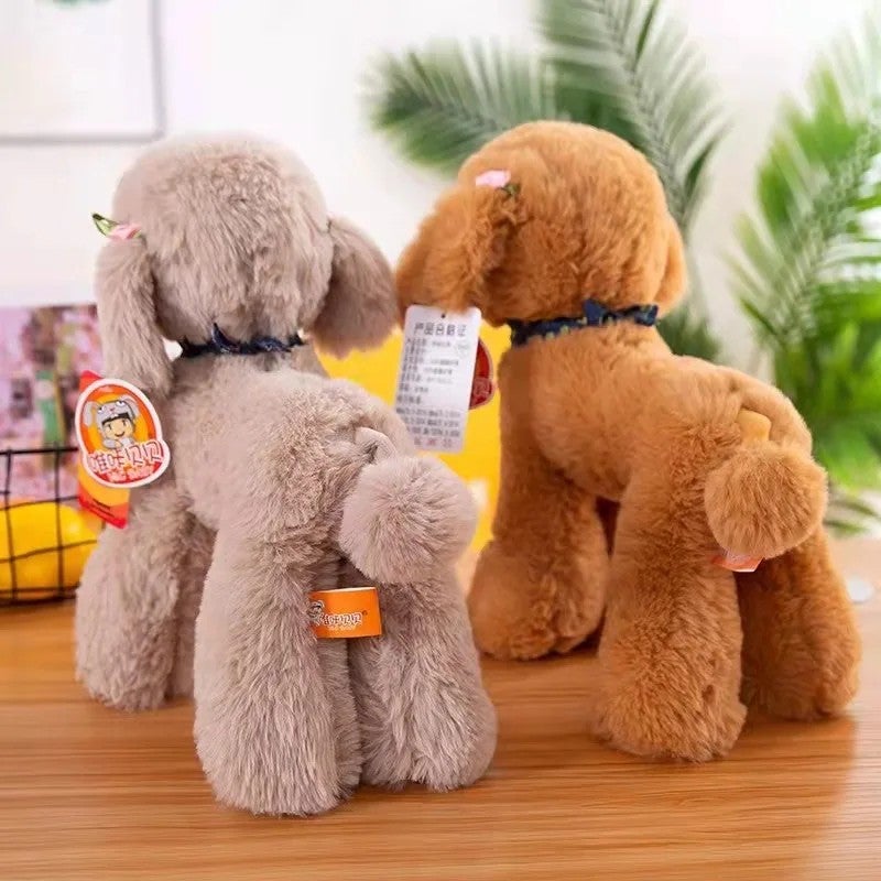 Y&D XUX 25cm 30cm Simulation Teddy Dog Plush Toy Poodle Doll Cute Puppy Doll Soft Stuffed Animals Toys Children Gift - Image 5
