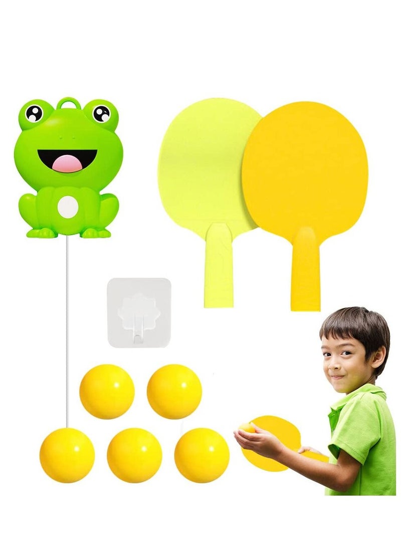Excefore "Table Tennis for Kids Indoor, Hanging Table Tennis Trainer Portable Set, Adjustable Hanging Table Tennis Trainer for Kids, Portable Table Tennis Exerciser, Indoor Table Tennis Trainer "  - Image 1