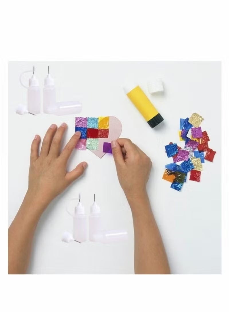 10 قطع 10 مل زجاجة تطبيق دقيقة الإبرة زجاجة تطبيق الغراء زجاجة DIY Quilling أداة دقيقة زجاجة الإبرة زجاجة الضغط - Image 3