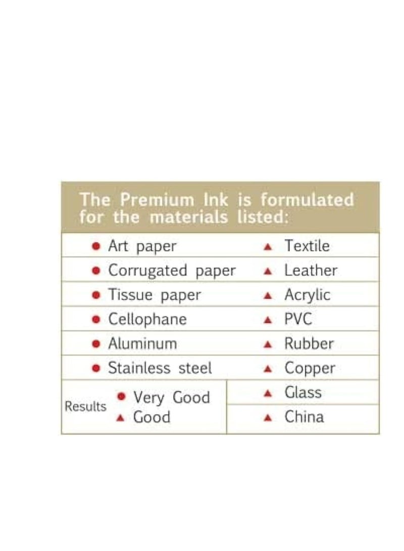 Shiny 28ml Stamp Ink Bottle Red Ink - Image 4