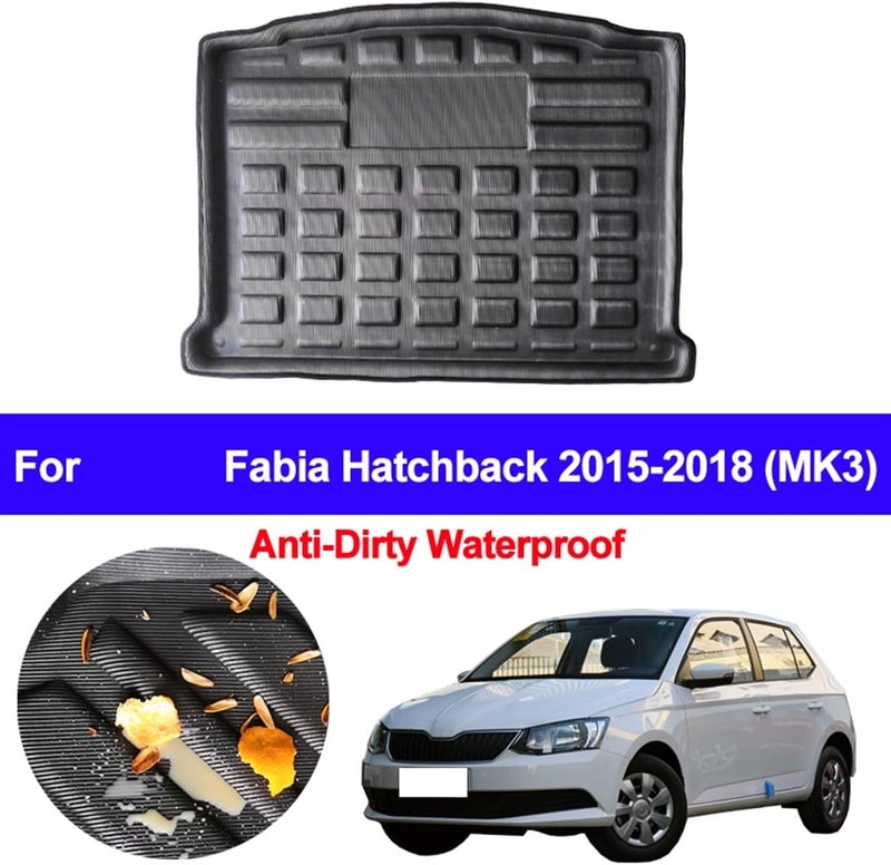 Wivplex Heavy-Duty Trunk Mat for Skoda Fabia MK3 - Image 4