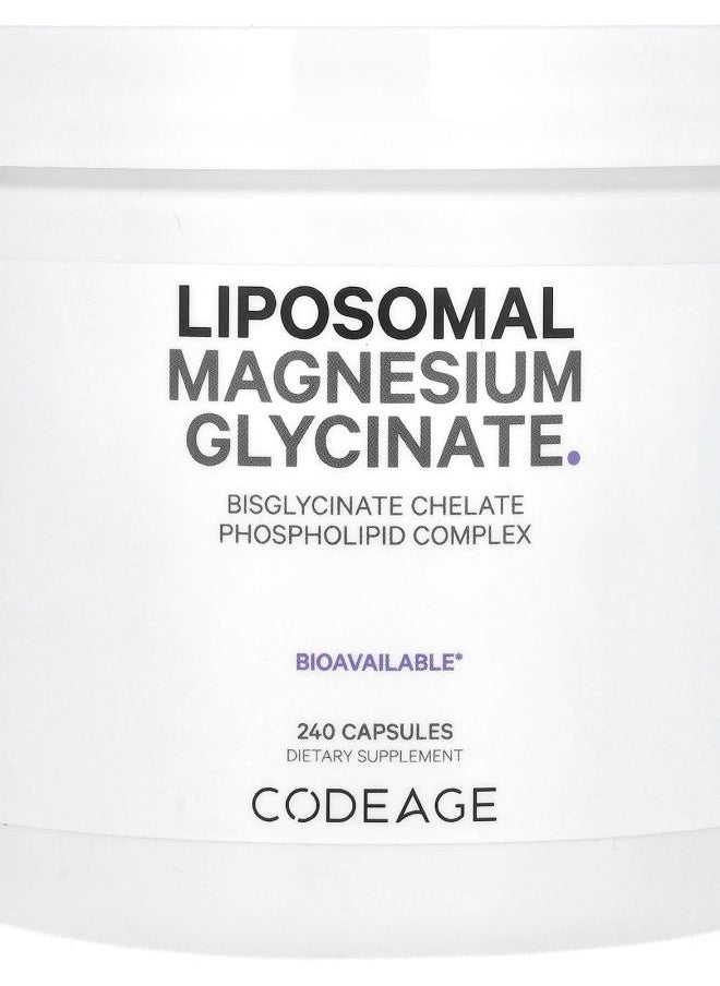 Codeage - Liposomal Magnesium Glycinate 240 Capsules - Image 1