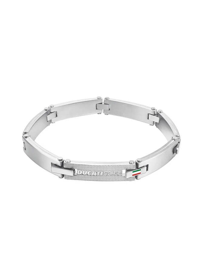 Ducati Corse Ducati Speciale Silver Bracelet For Men - DTAGB0000505