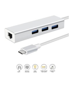 Generic USB-C to 3-Port + RJ45 Adapter Type-C  - Image 4