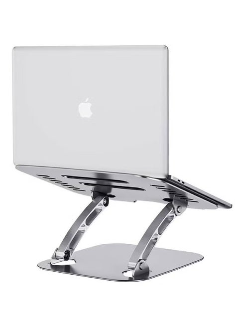 Stand For Laptop up to 17 inch, Compatible for MacBook Air Pro Dell Samsung Lenovo Adjustable with Heat Vent silver