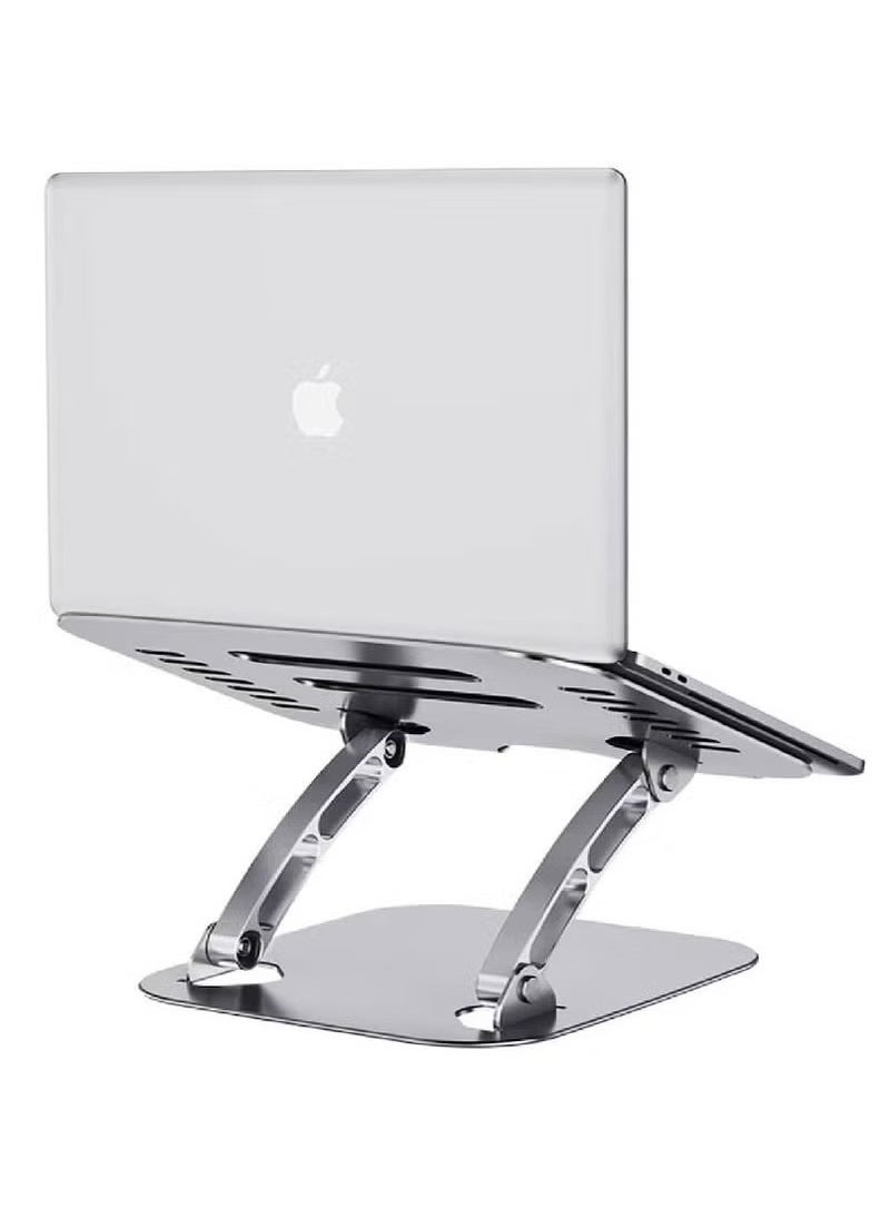 Stand For Laptop up to 17 inch, Compatible for MacBook Air Pro Dell Samsung Lenovo Adjustable with Heat Vent silver