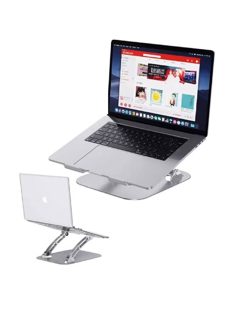 Stand For Laptop up to 17 inch, Compatible for MacBook Air Pro Dell Samsung Lenovo Adjustable with Heat Vent silver