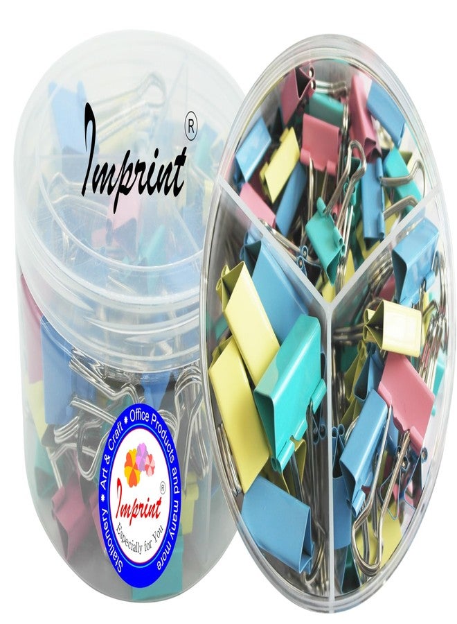 إمبرينت مشابك تثبيت أوراق ملونة متعددة الأحجام من إمبرينت، بألوان باستيل متنوعة، مناسبة للملاحظات والرسائل والأوراق، للاستخدام في المكتب والمنزل والمدرسة (عبوة من 50 قطعة). 3 أحجام: 25 مم (6 قطع)، 19 مم (14 قطعة)، 15 مم (30 قطعة). - Image 1