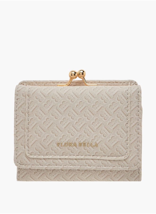 Flora Bella By Shoexpress Womens Floral Print Tri-Fold Wallet With Button Closure  - Image 1