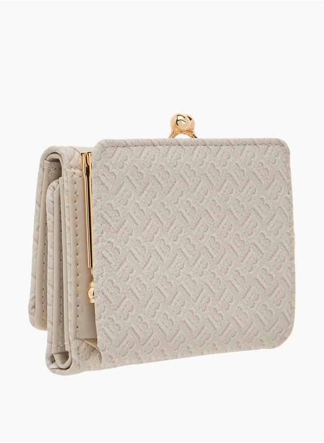 Flora Bella By Shoexpress Womens Floral Print Tri-Fold Wallet With Button Closure  - Image 2