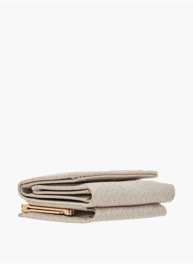 Flora Bella By Shoexpress Womens Floral Print Tri-Fold Wallet With Button Closure  - Image 4