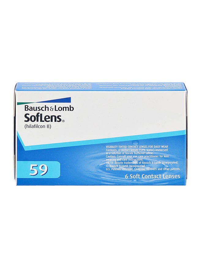 Unisex Pack Of 6 SofLens 59 Monthly Disposable Contact Lenses