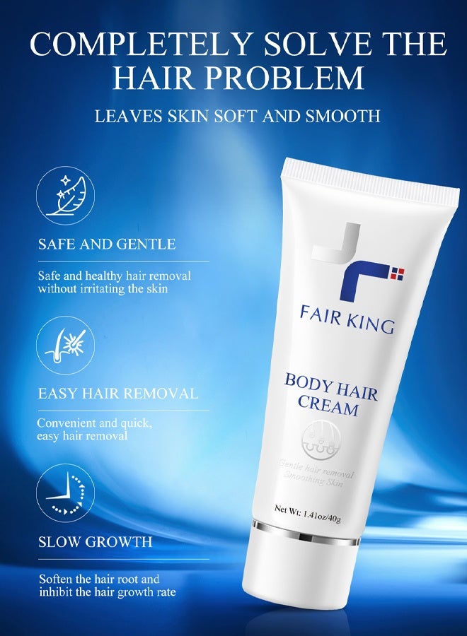 Fair King Body Hair Cream ,Hair Remover For Women, Unwanted Hair In Underarms, Leg，40g - Image 2
