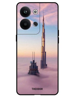 Theodor Protective Case Anti Scratch Shock Proof Bumper Cover For Oppo Reno 9 Pro Burj Khalifa In Clouds  - Image 1