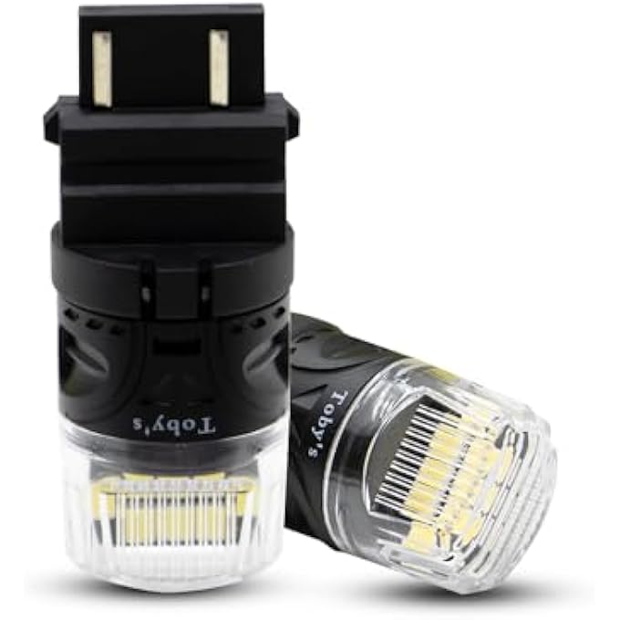 توبيز T20 3157 4218 16SmdWhite LED لمبة فائقة السطوع 12 فولت بيضاء بديلة 4218 رقاقة لمبات Canbus خالية من الأخطاء لضوء الفرامل الاحتياطي العكسي عبوة من قطعتين - Image 5