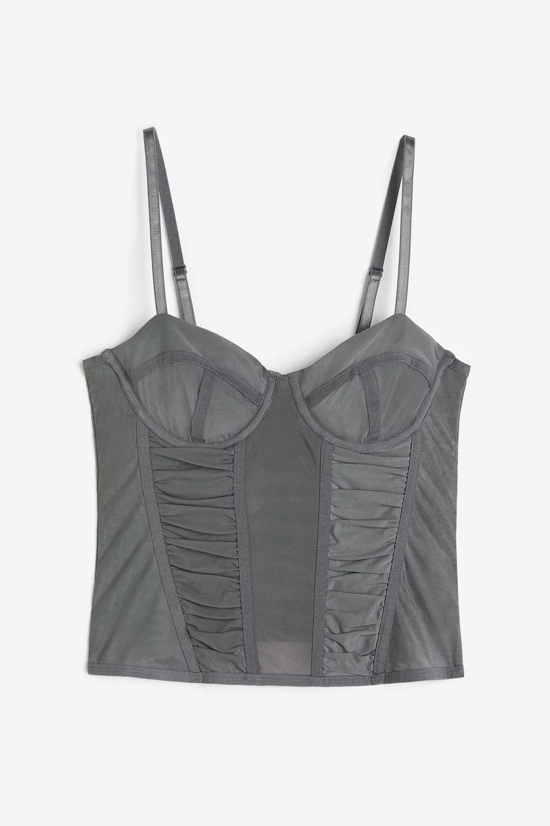 H&M Mesh bustier top