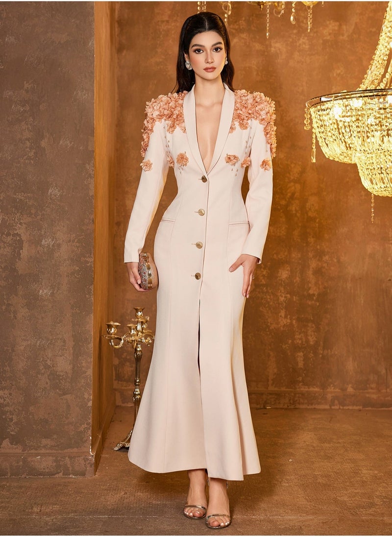 Madam Uniq Floral Shoulder Dress  - Image 1