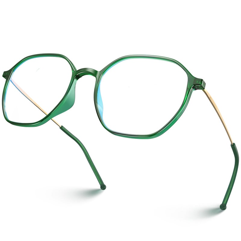 VISOONE Lightweight TR90 Blue Light Blocking Glasses Frame with Anti Glare Eye Protection for Women and Men RANE