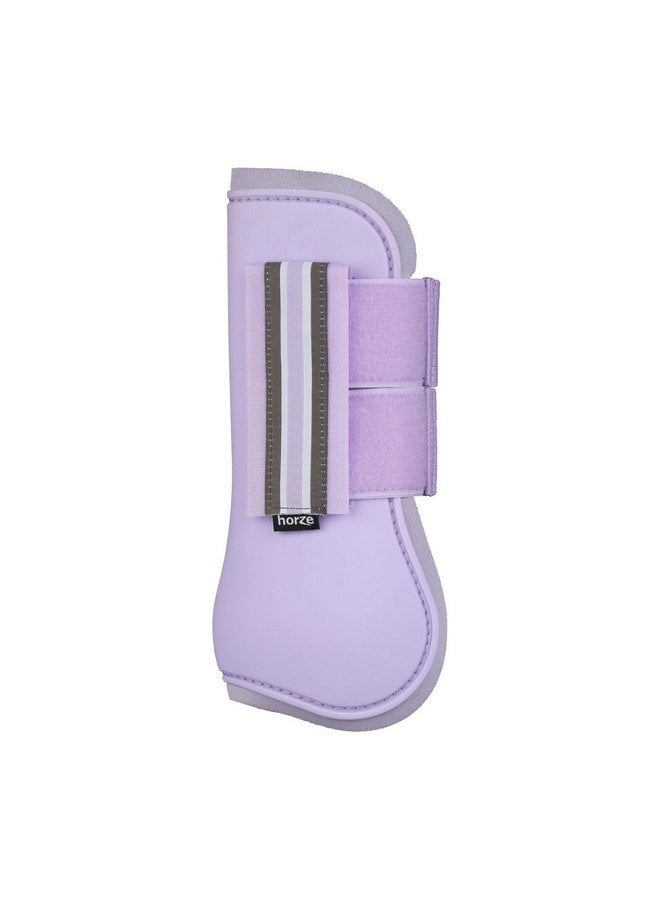 هورز حذاء HORZE Adepto مفتوح من الأمام مع وتر | هيكل متين مع بطانة من النيوبرين - لون أرجواني فاتح - حصان - Image 2