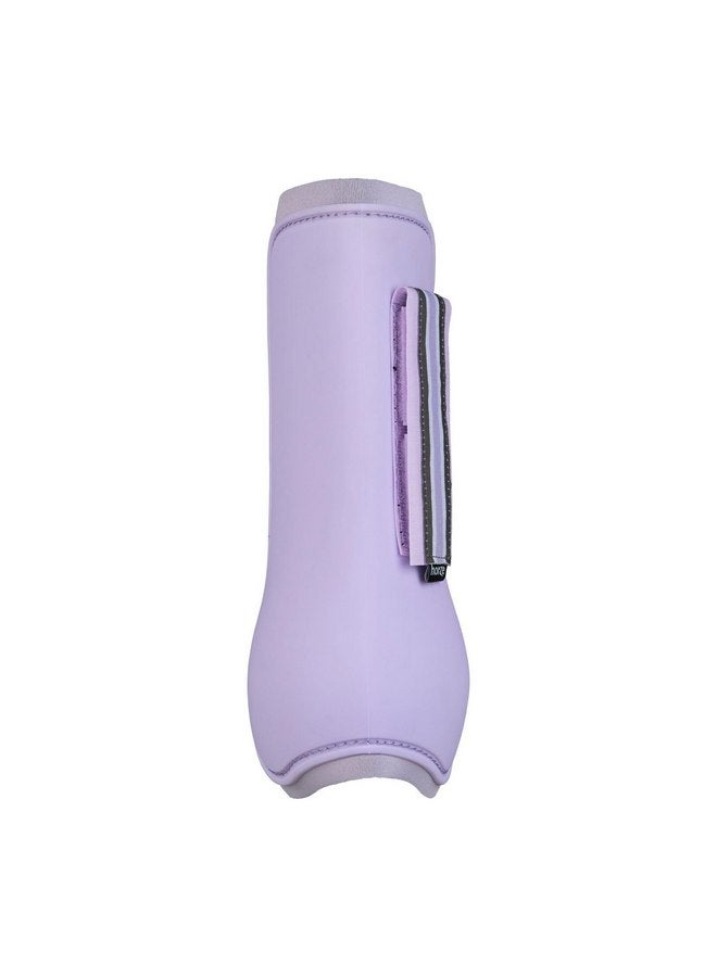 هورز حذاء HORZE Adepto مفتوح من الأمام مع وتر | هيكل متين مع بطانة من النيوبرين - لون أرجواني فاتح - حصان - Image 5