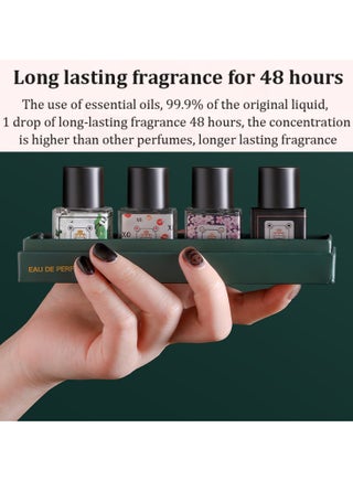 Perfume Gift Set For Women, 4 Pcs Perfume Set Holiday Gifts for Her, Long-Lasting Fresh Floral Aromatic Fragrance,  Ladies Perfume Set For Dating,  Birthday, Gift To Girlfriend, Eau de Parfum For Women - view 3